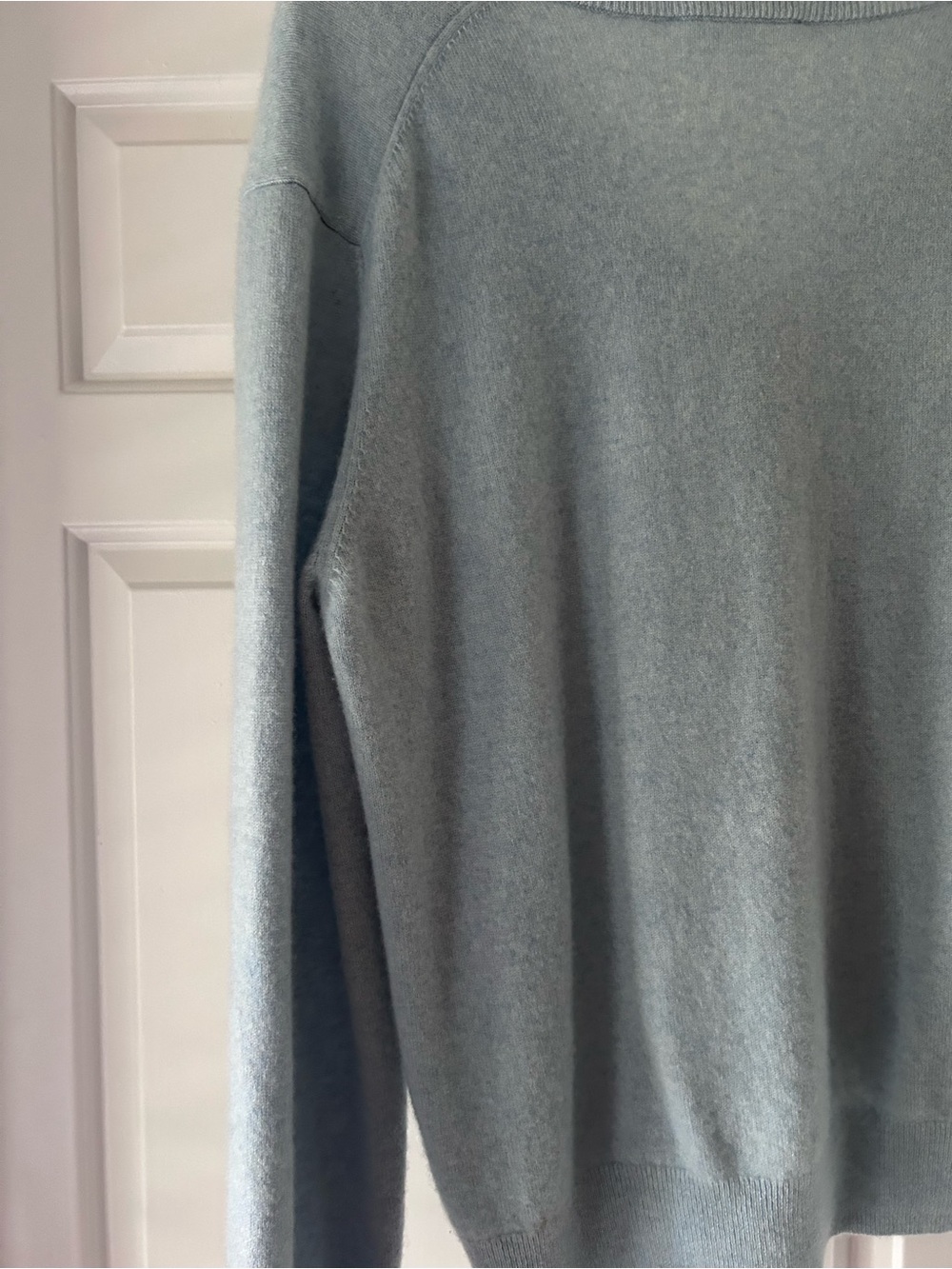 Everlane The Cashmere Cardigan Light Blue XL - Picture 8 of 8